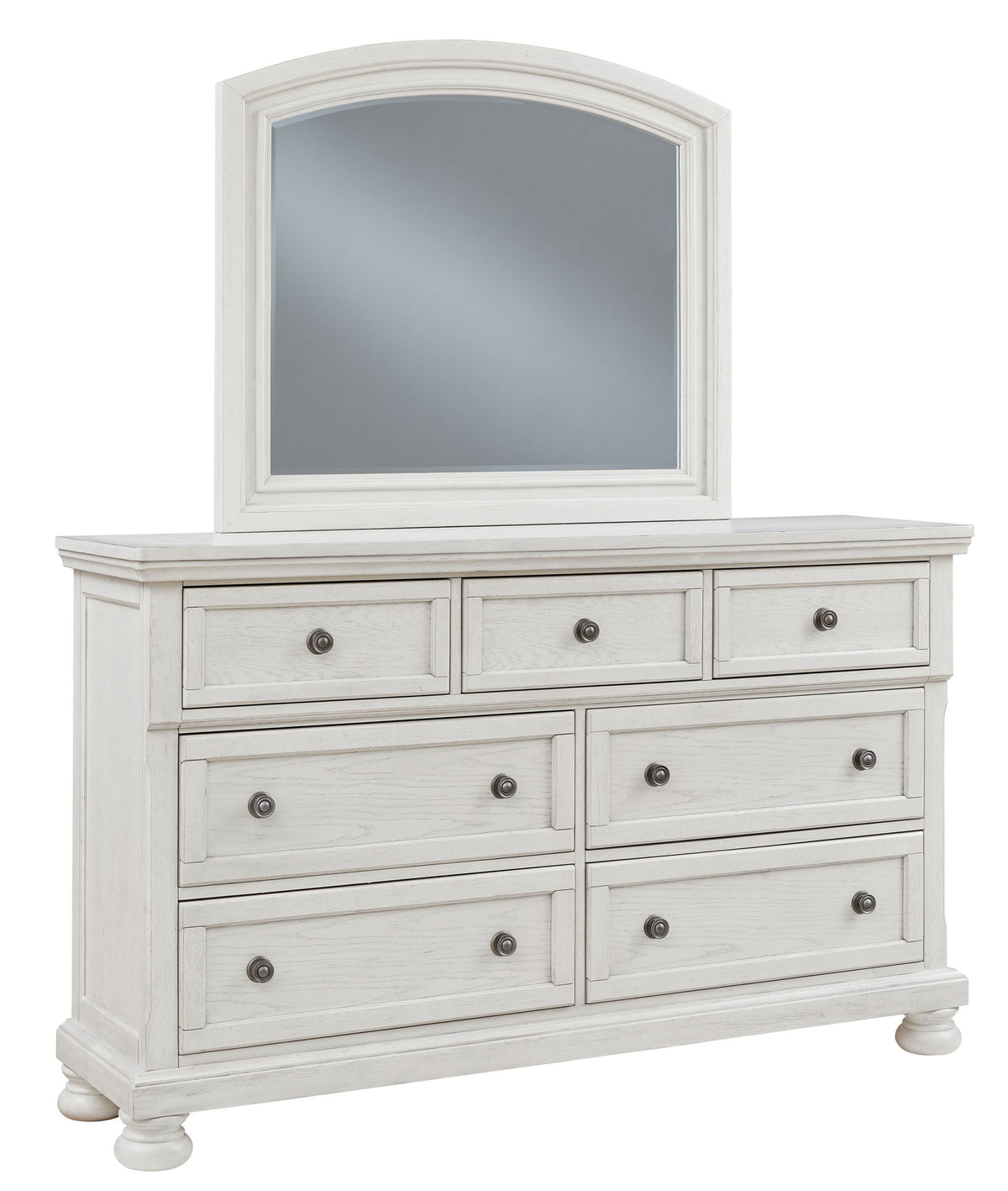 Robbinsdale - Dresser, Mirror - Antique White by Ashley – Dresser & Mirror