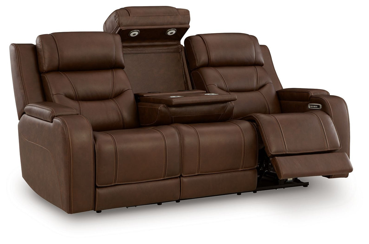 Knightington - Power Reclining Sofa With Audio Seating by Ashley – view 5