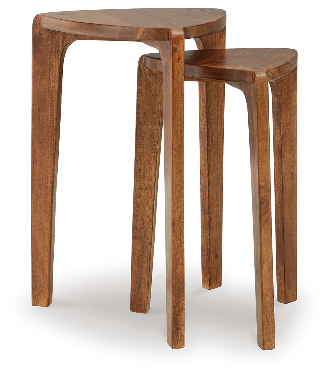 Brynnleigh - Accent Table Set (Set of 2) - Medium Brown by Ashley – view 3