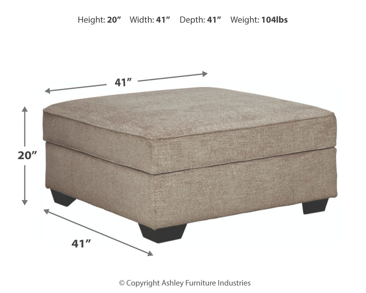 Bovarian - Ottoman With Storage - Stone by Ashley – view 4
