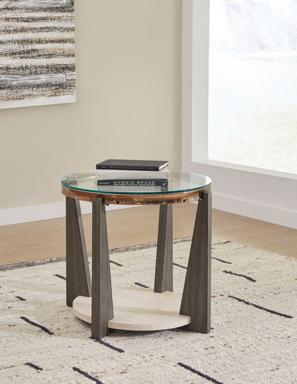 Frazwa - Round End Table - Multi by Ashley – view 3