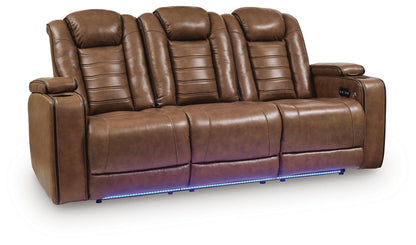 Gruaro - Power Reclining Sofa With Adjustable Headrest - Amber by Ashley – Reclining Sofas