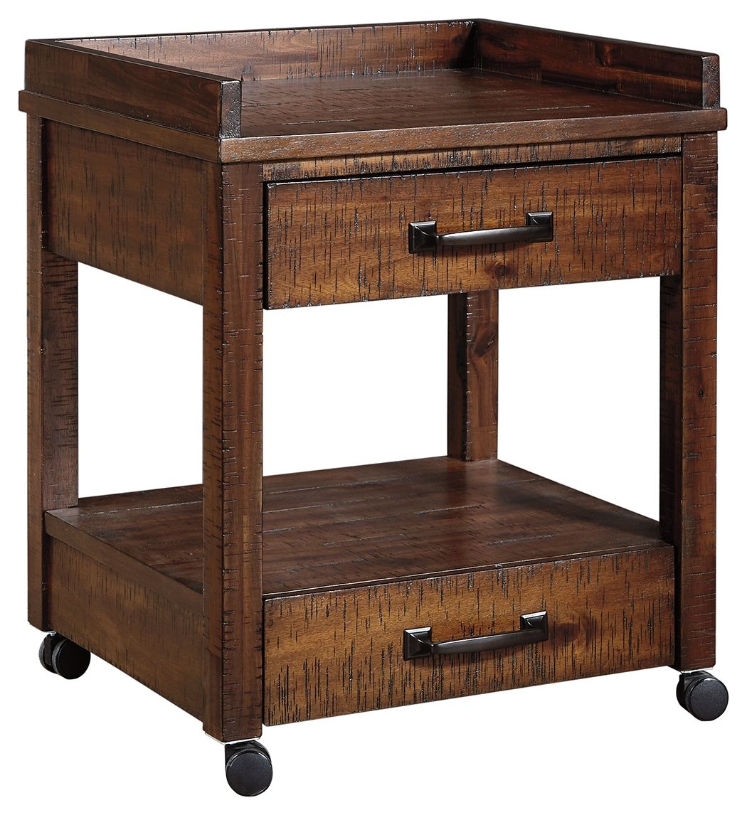 Baldridge - Printer Stand - Rustic Brown by Ashley – Printer Stands