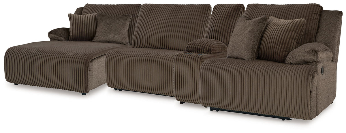 Top Tier - 4 Piece Reclining Sectional by Ashley – Reclining Sectionals