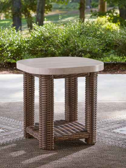 Dolan Creek - Square End Table - Beige / Brown by Ashley – view 3