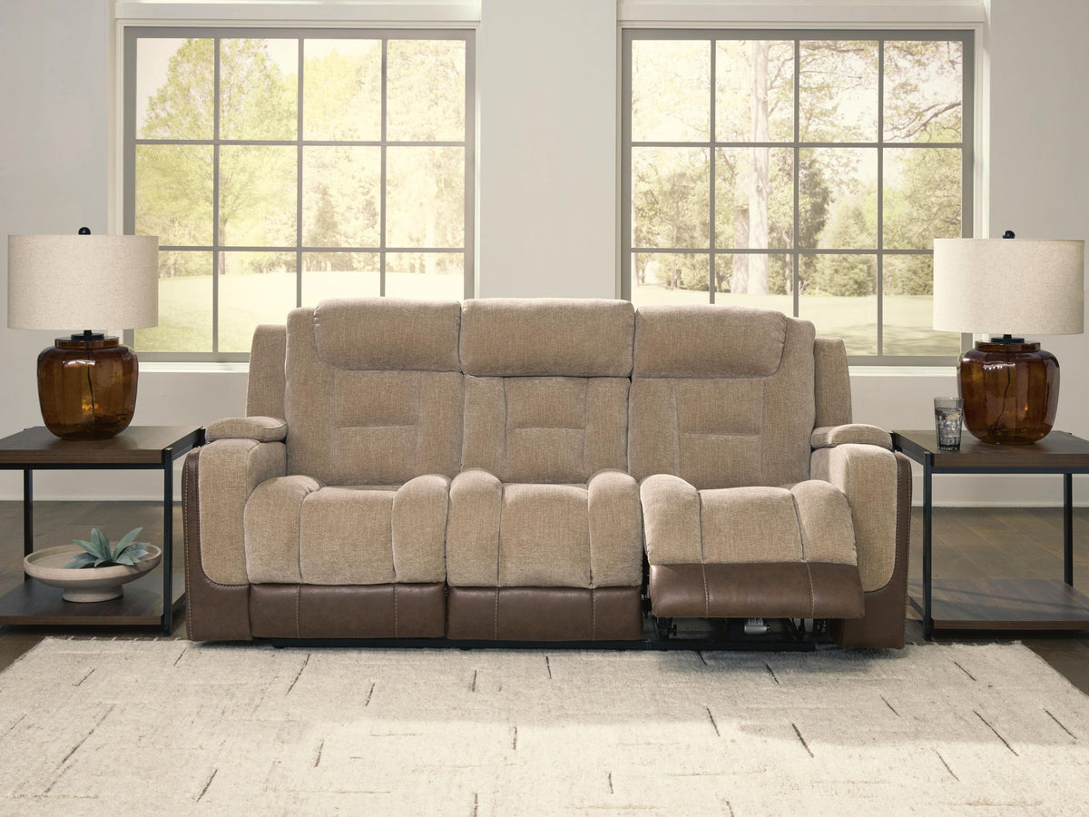 Mixed Motion - Power Reclining Sofa With Adjustable Headrest by Ashley – view 6