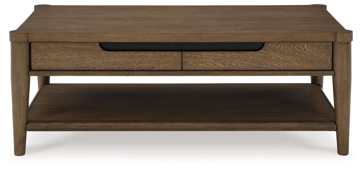 Roanhowe - Rectangular Cocktail Table - Brown by Ashley – view 4
