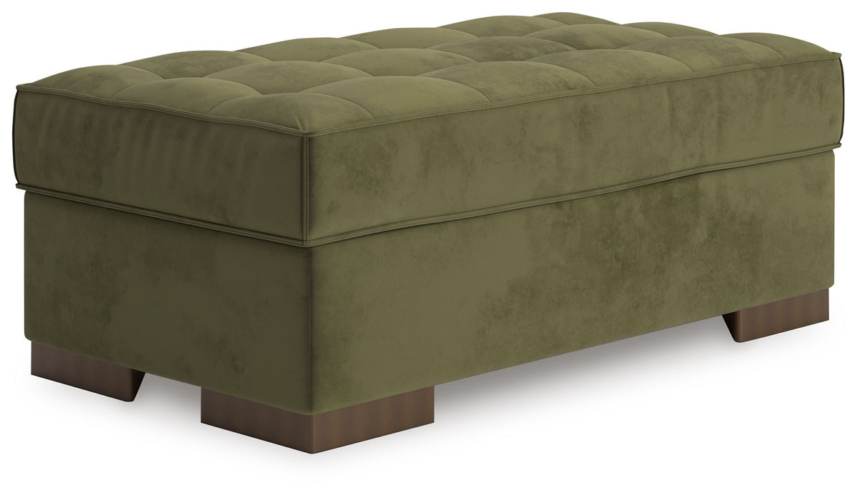 Caspian-Town - Oversized Accent Ottoman - Olive by Ashley – Accent Ottomans