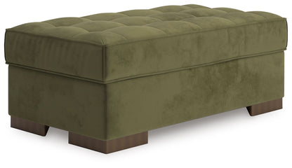 Caspian-Town - Oversized Accent Ottoman - Olive by Ashley – Accent Ottomans
