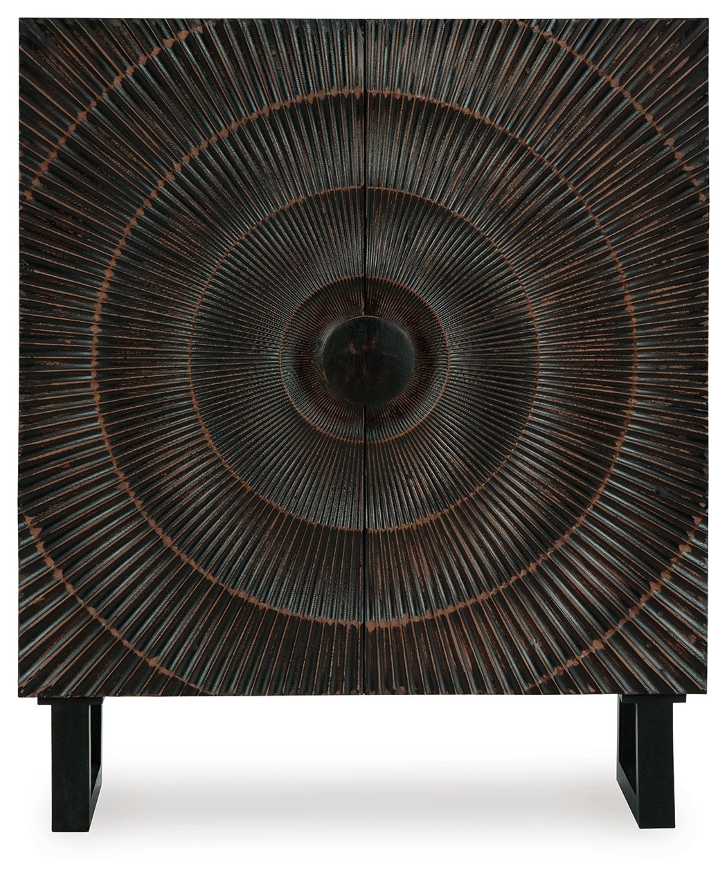 Fosterman - Accent Cabinet - Distressed Black by Ashley – view 3