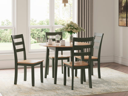 Gesthaven - Round Dining Room Drop Leaf Table Set by Ashley – view 2
