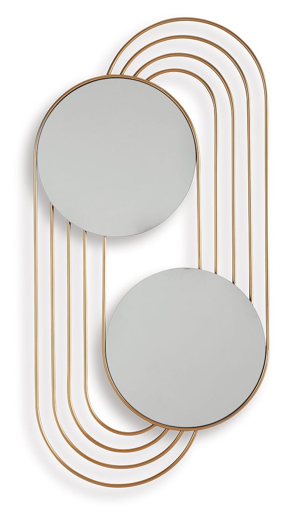 Warrenley - Accent Mirror - Gold Finish by Ashley – Accent Mirrors