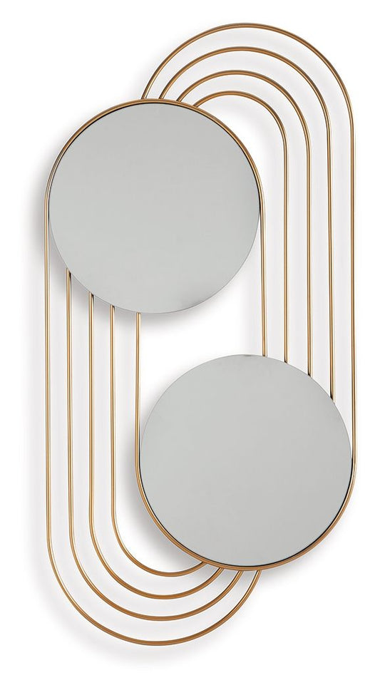 Warrenley - Accent Mirror - Gold Finish by Ashley – Accent Mirrors