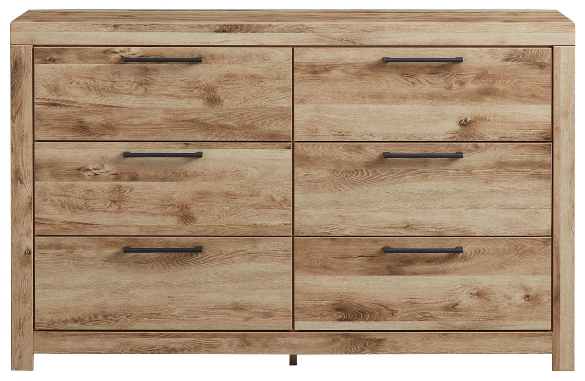 Hyanna - Six Drawer Dresser - Tan Brown by Ashley – view 2