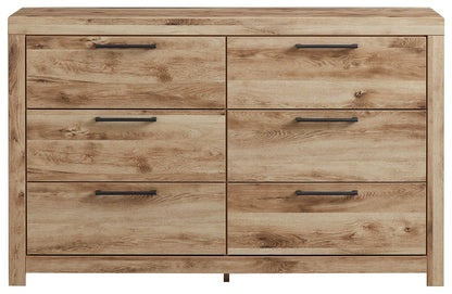 Hyanna - Six Drawer Dresser - Tan Brown by Ashley – view 2