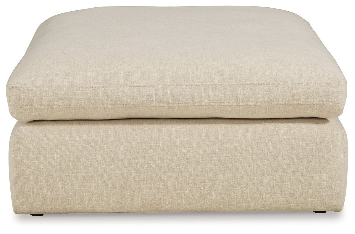 Elyza - Oversized Accent Ottoman - Linen – view 4