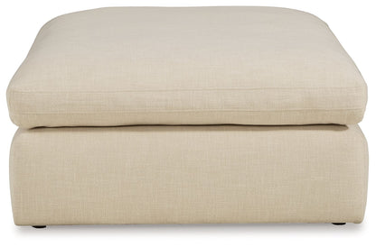 Elyza - Oversized Accent Ottoman - Linen – view 4