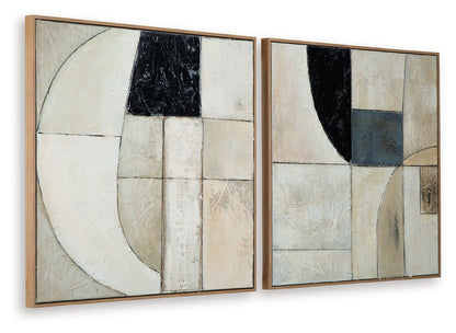 Bexlen - Wall Art Set (Set of 2) - Tan / Taupe / Black by Ashley – view 4