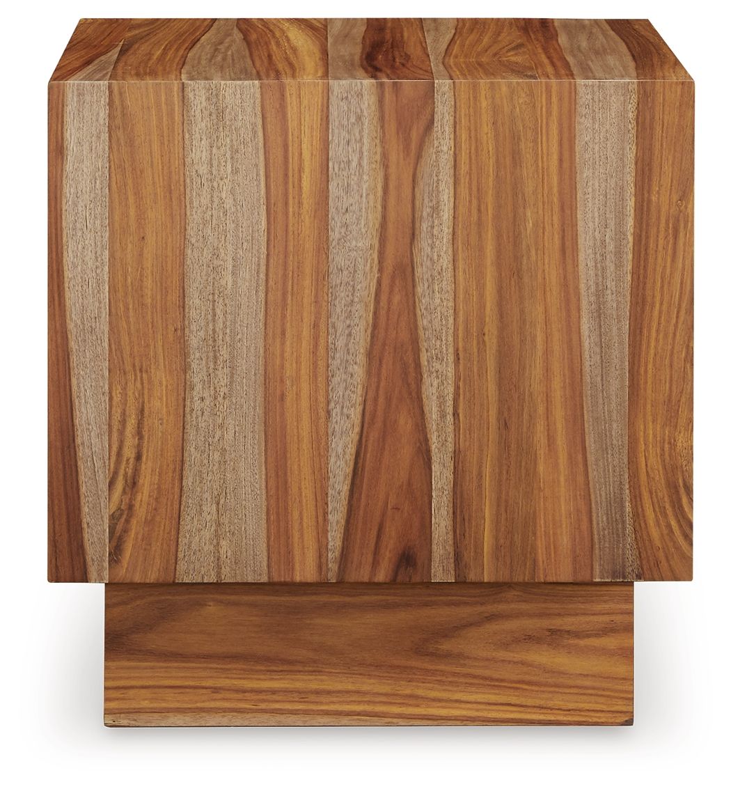 Dressonni - Square End Table - Brown by Ashley – view 4