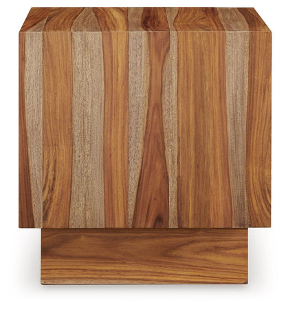 Dressonni - Square End Table - Brown by Ashley – view 4