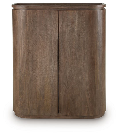 Landermont - Bar Cabinet - Medium Brown by Ashley – view 4