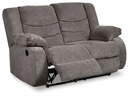 Tulen - Reclining Loveseat - Gray by Ashley – view 4