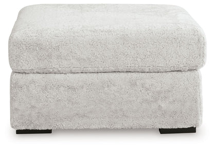 Cuddle Plush - Oversized Accent Ottoman - Arctic by Ashley – view 3