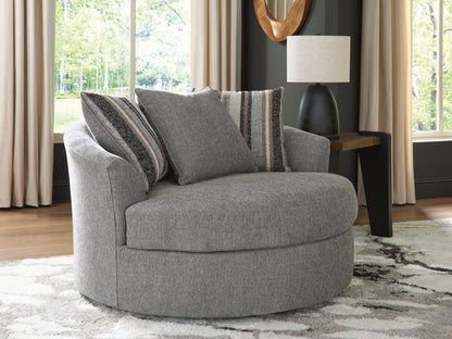 Creston Heights - Oversized Swivel Accent Chair - Smolder by Ashley – view 3