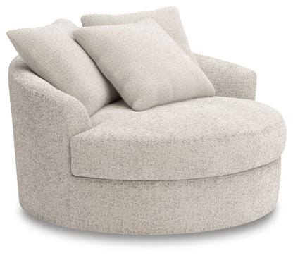Cuddle Plush - Oversized Swivel Accent Chair - Arctic by Ashley – Swivel Chairs
