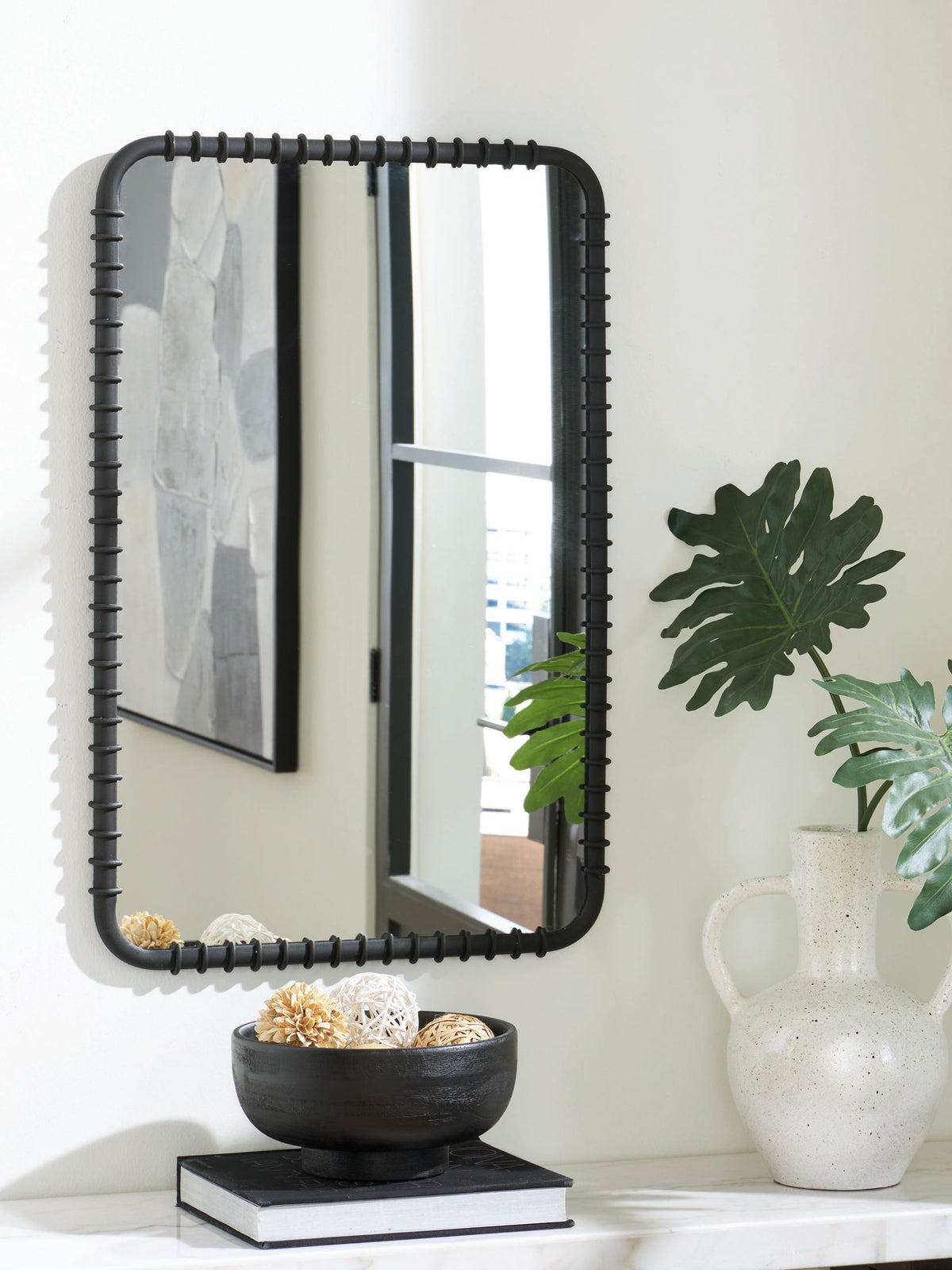Judlow - Accent Mirror - Black by Ashley – view 3