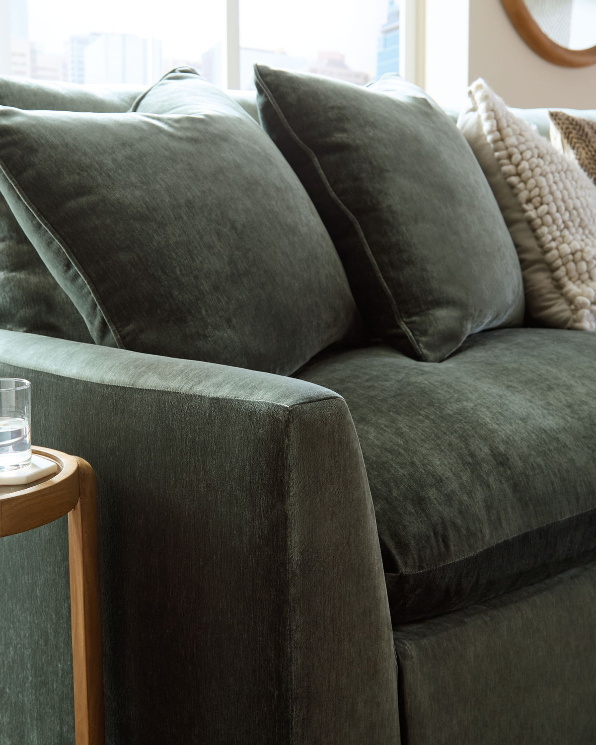 Carriage View - 3-Piece Sectional - Jade – view 4