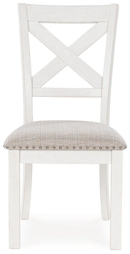 Robbinsdale - Dining Upholstered Side Chair (Set of 2) - Antique White by Ashley – view 3