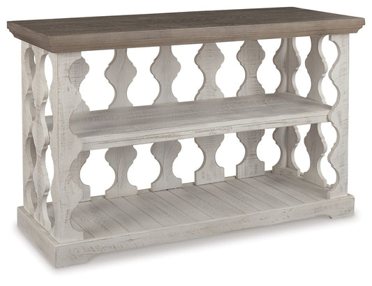 Havalance - Console Sofa Table - Gray / White by Ashley – Sofa Tables