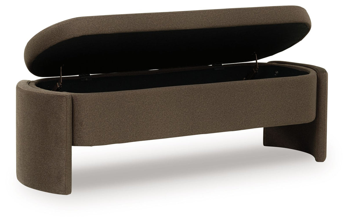 Vavuniya - Storage Bench - Brown by Ashley – view 2