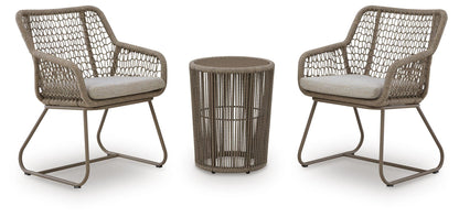 Majors Beach - Outdoor Table And 2 Chairs (Set of 3) - Beige by Ashley – 3 Piece Outdoor Sets
