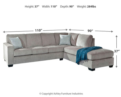 Altari - 2 Piece Sleeper Sectional by Ashley – view 9