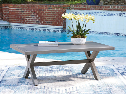 Half Moon Beach - Rectangular Cocktail Table - Gray by Ashley – view 2
