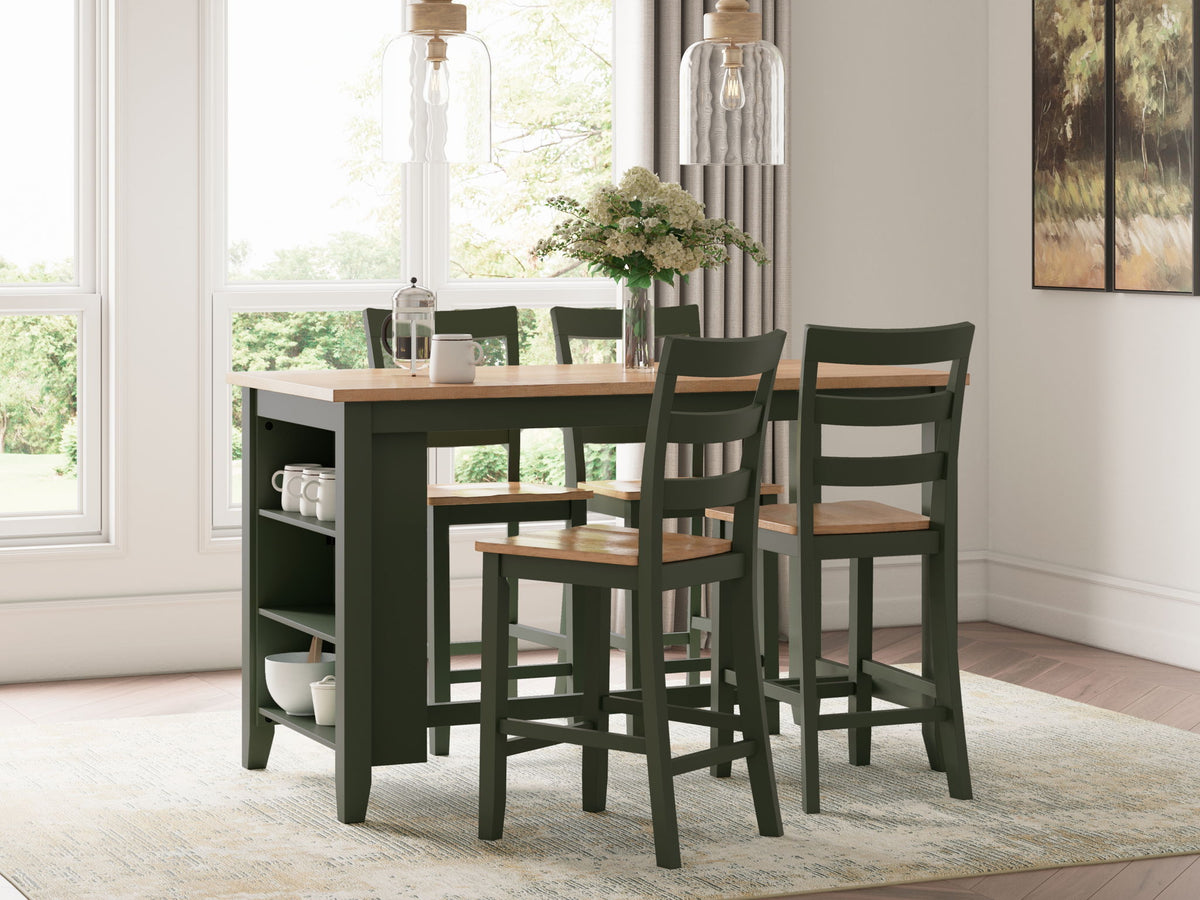 Gesthaven - Rectangular Dining Room Counter Set by Ashley – view 4
