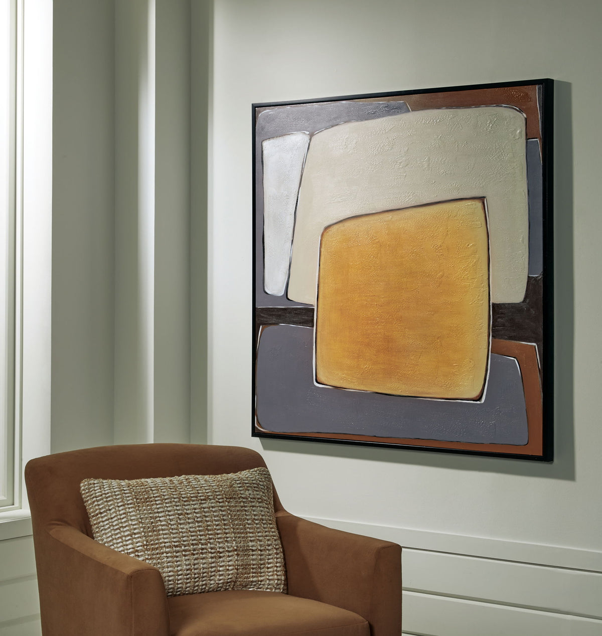 Actman - Wall Art - Cream / Brown / Gray by Ashley – view 3