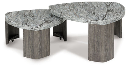 Surmour - Stacked Cocktail Table - Gray / Brown by Ashley – view 3