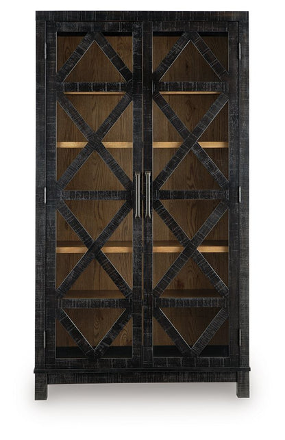 Christop - Accent Cabinet - Black / Brown by Ashley – view 3