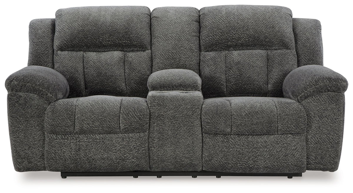 Frohn - Dbl Reclining Loveseat With Console by Ashley – view 5