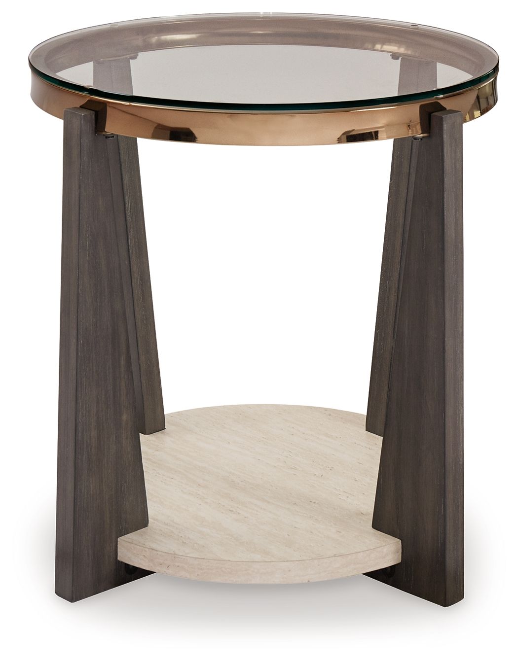 Frazwa - Round End Table - Multi by Ashley – view 4