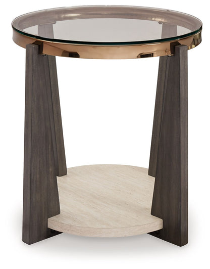 Frazwa - Round End Table - Multi by Ashley – view 4