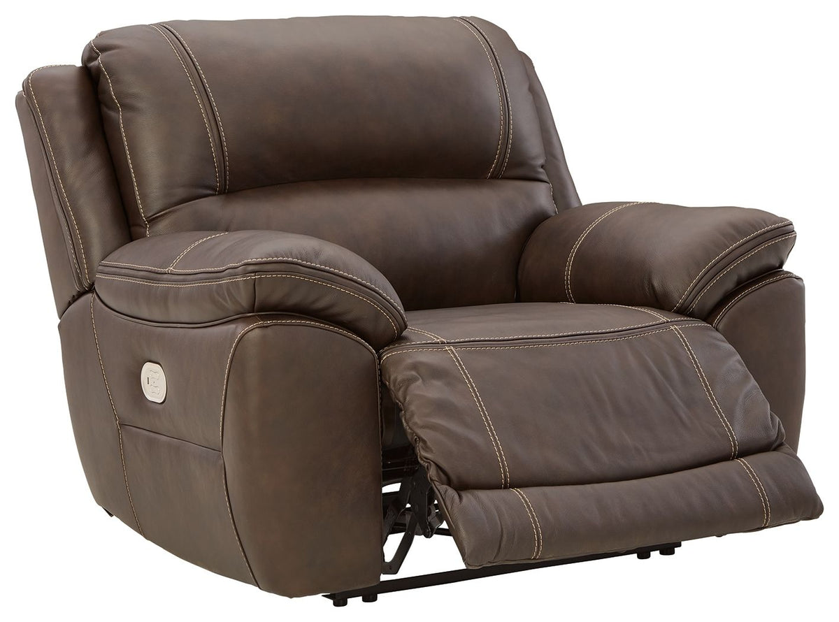 Dunleith - Zero Wall Recliner w/PWR HDRST - Chocolate by Ashley – view 3