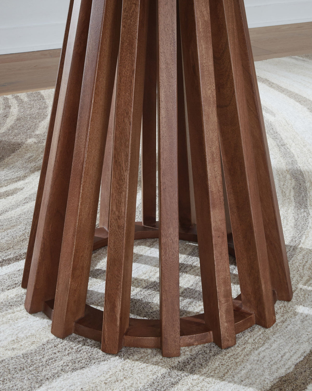 Kallari - Round End Table - Warm Brown / Black by Ashley – view 4