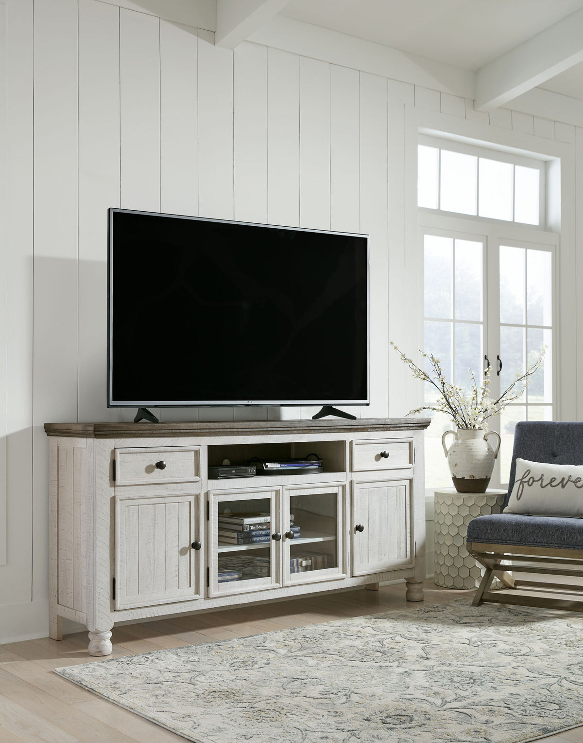 Havalance - Extra Large TV Stand - 4 Doors - Brown / Beige by Ashley – view 2