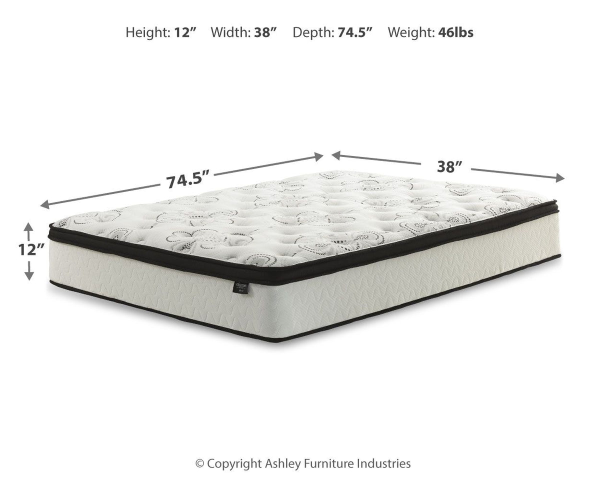 Chime 12 Inch Hybrid - Ultra Plush Hybrid Mattress by Ashley – view 4