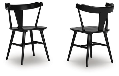 Gretlynn - Dining Room Side Chair (Set of 2) - Black by Ashley – view 3