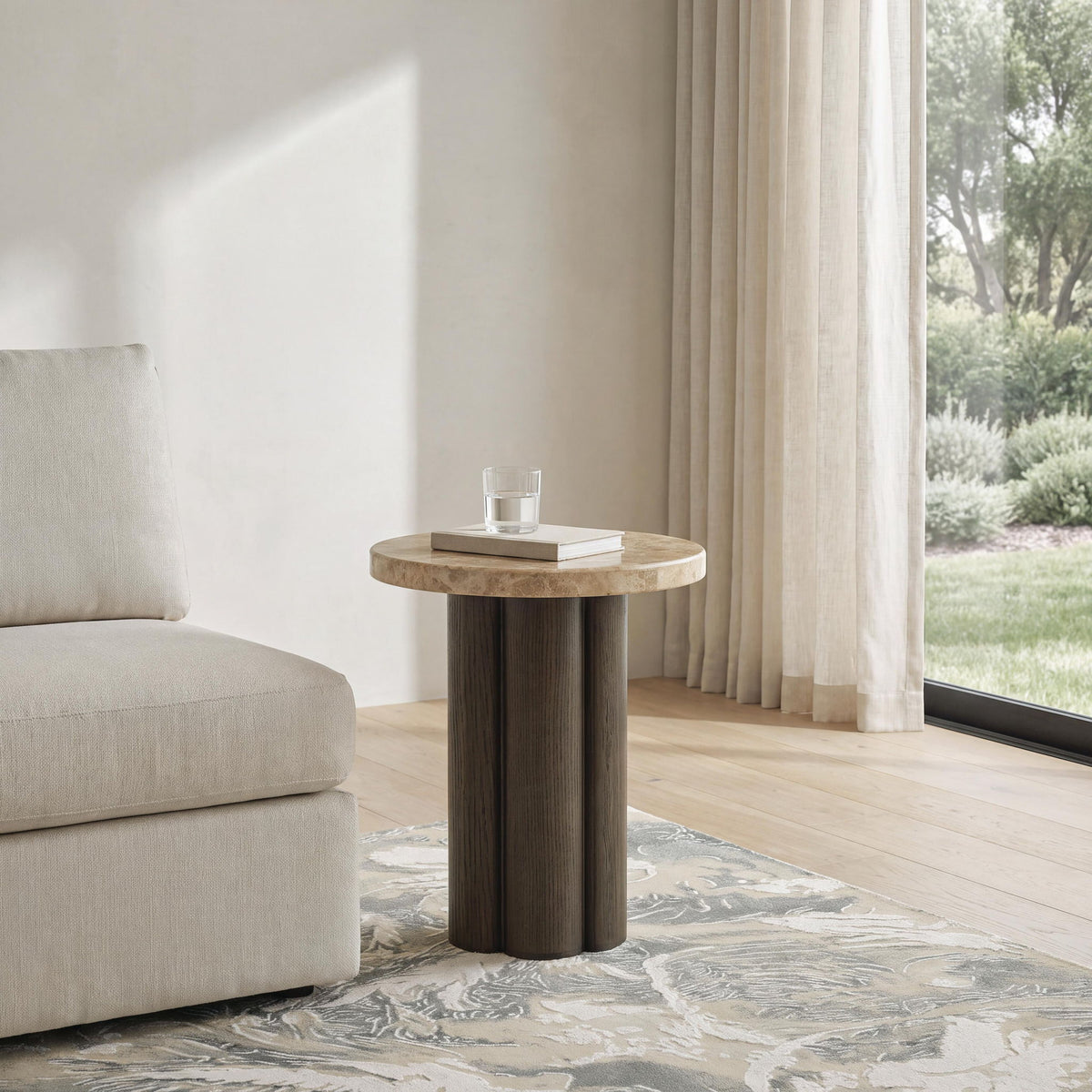 Darimore - Chair Side End Table - Burnished Brown by Ashley – view 2
